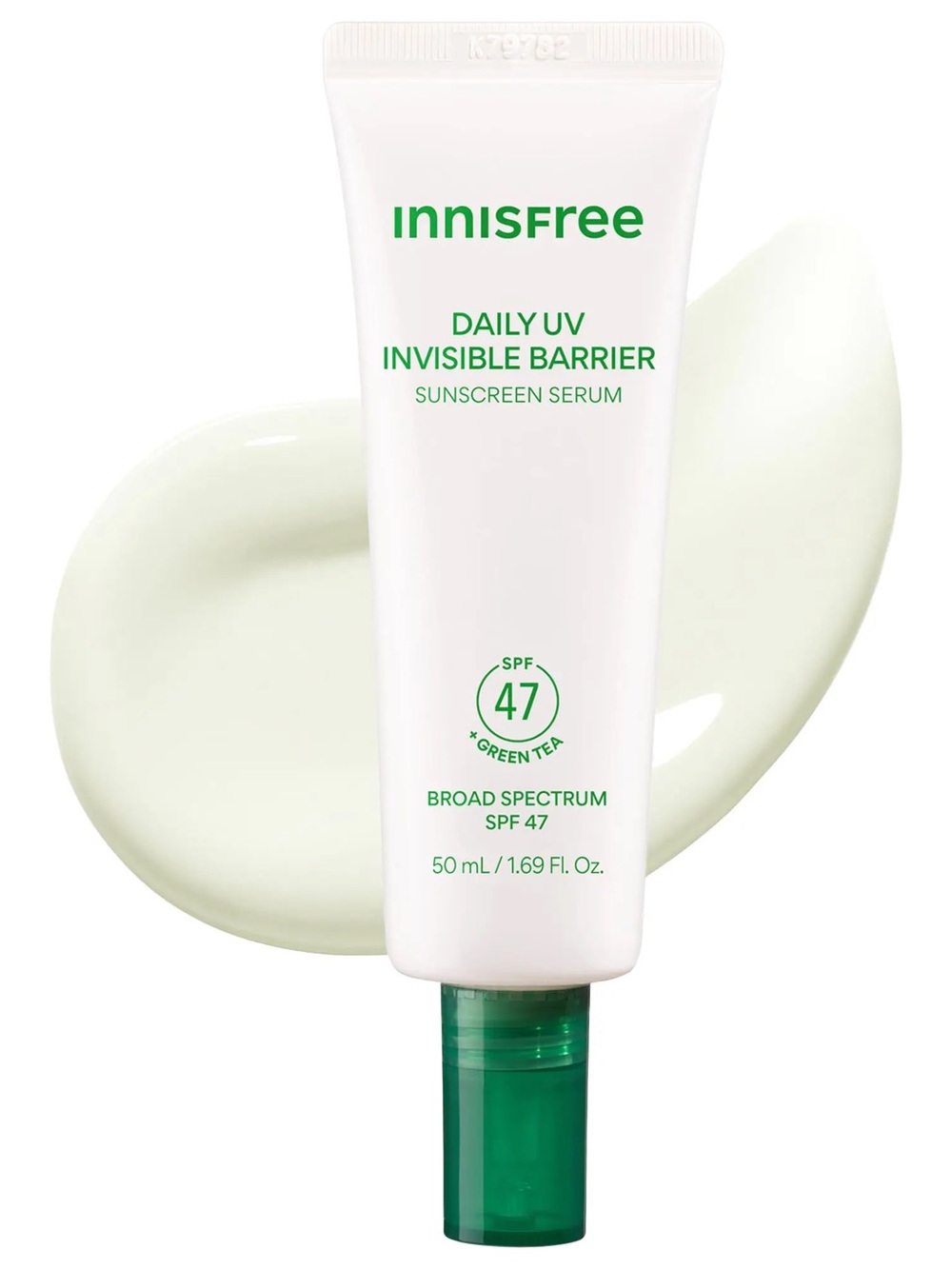Invisible Barrier Korean Sunscreen Serum SPF 47 with Jeju Green Tea + Hyaluronic